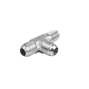 JIC Bulkhead Union Run Tee ข้อต่อฟิตติ้งคอนเนคเตอร์ไฮดรอลิก